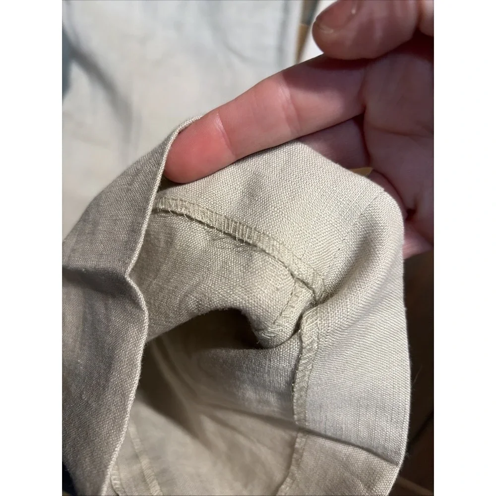 Lauren Ralph Lauren Mens Neville Straight 100% Linen Dress Pants 35X30 - Picture 9 of 12